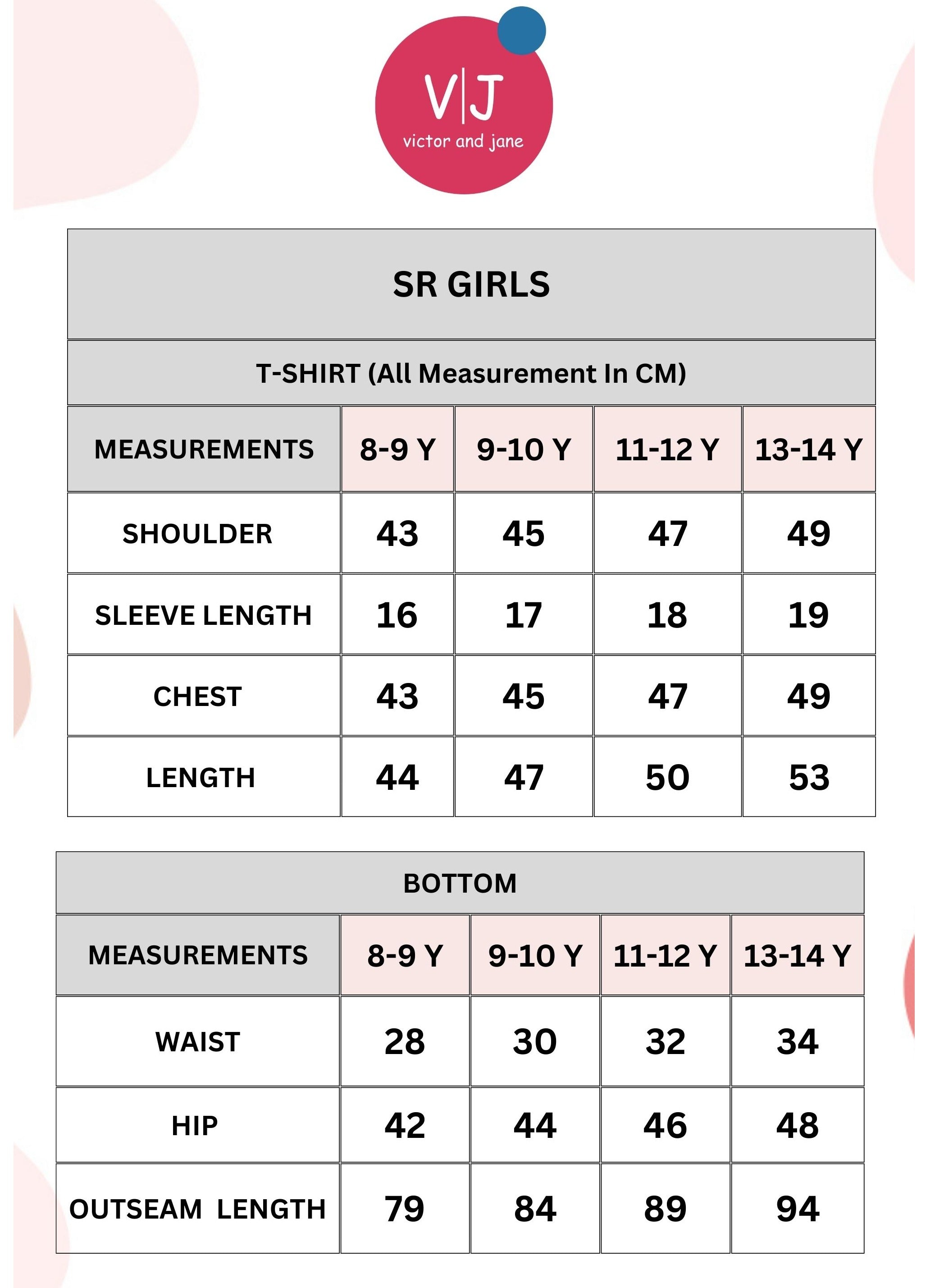 Victor And Jane Girls 2 Pc Set - Embellished Top With Matching Straight Pants With Tape Detail