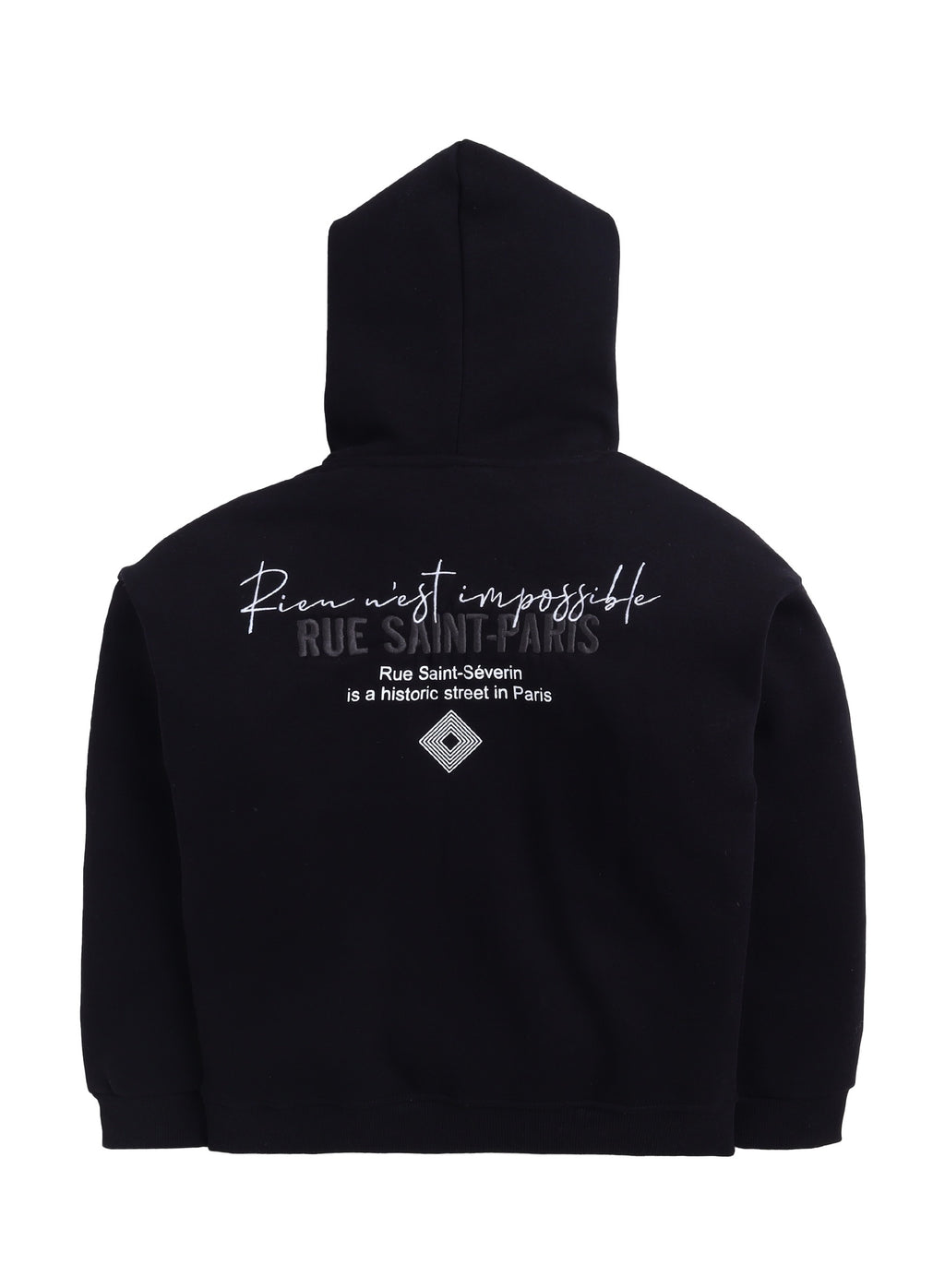 Boys' Black "Blue Saint Paris" Graphic Hoodie