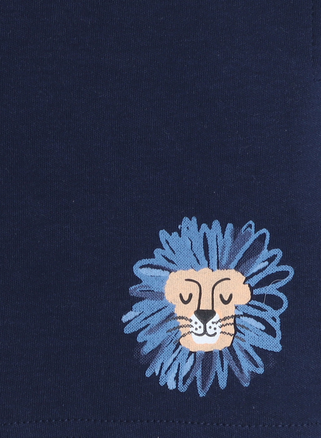Victor And Jane Infant 2Pc Set, Orange T-Shirt With Cute Tiger And Blue Shorts