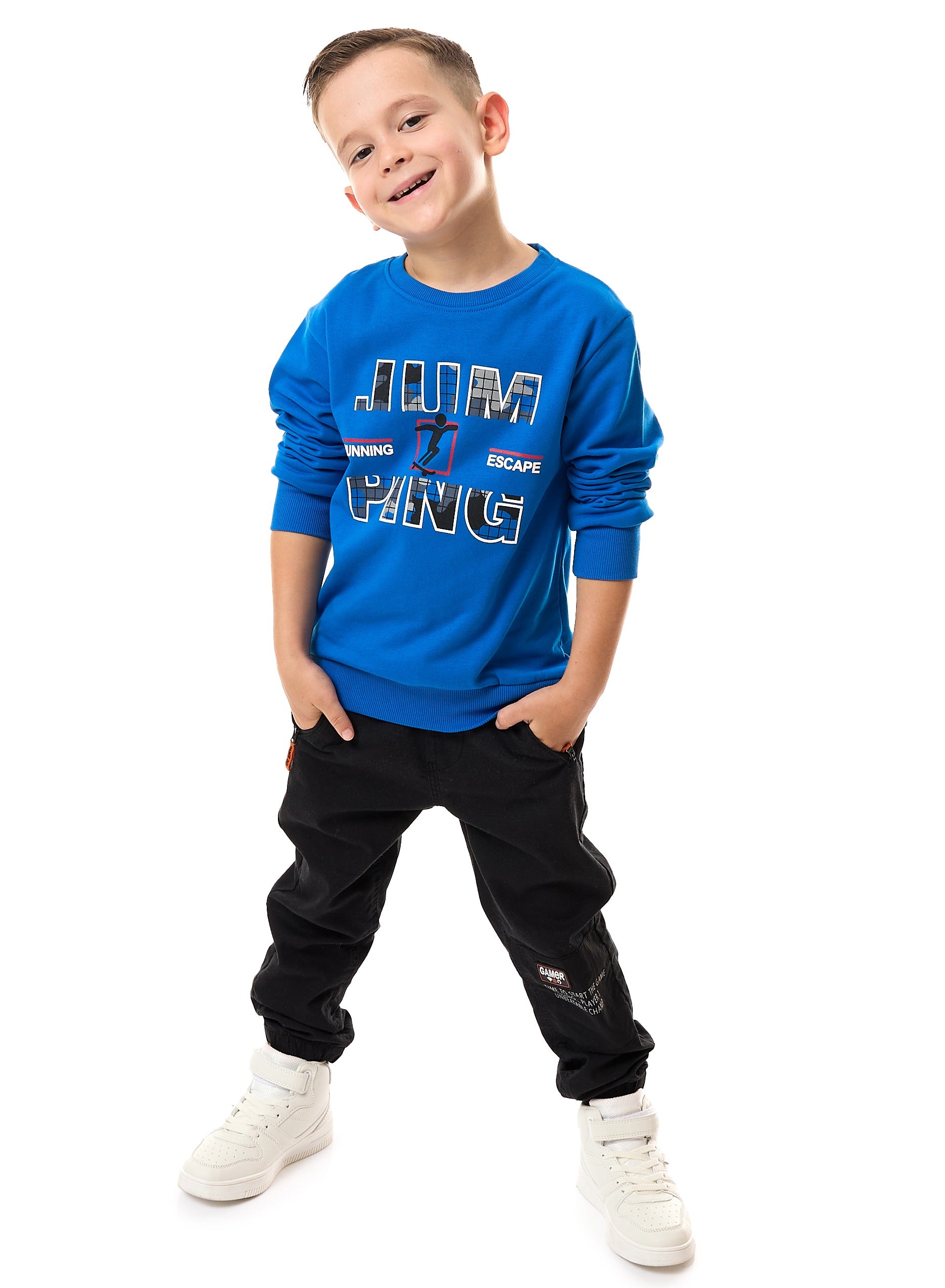 Boys "Jumping" Graphic Sweatshirt