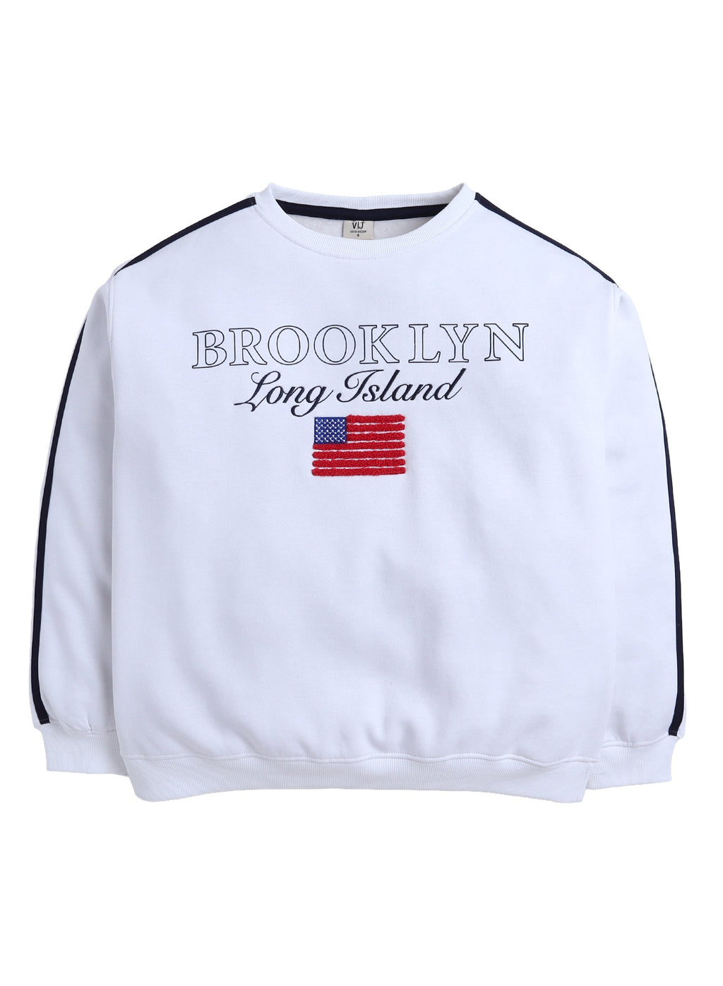 Brooklyn Graphic Sweatshirt “ Off White | 100% Cotton Fleece |