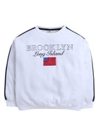 Brooklyn Graphic Sweatshirt “ Off White | 100% Cotton Fleece |