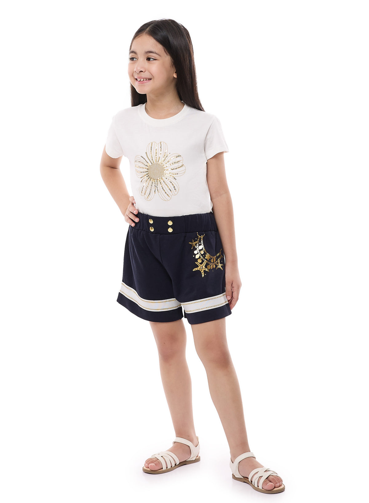Girls T Shirt Shorts Set