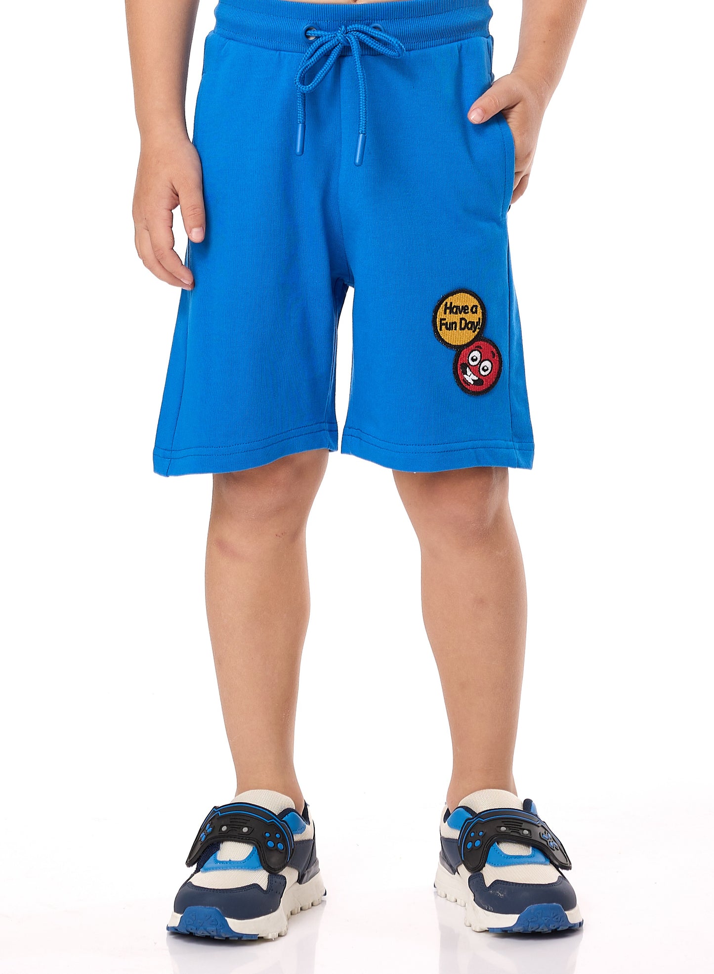 Victor and Jane Jr Boys' 2PC Set – Backpack -Off White and Blue