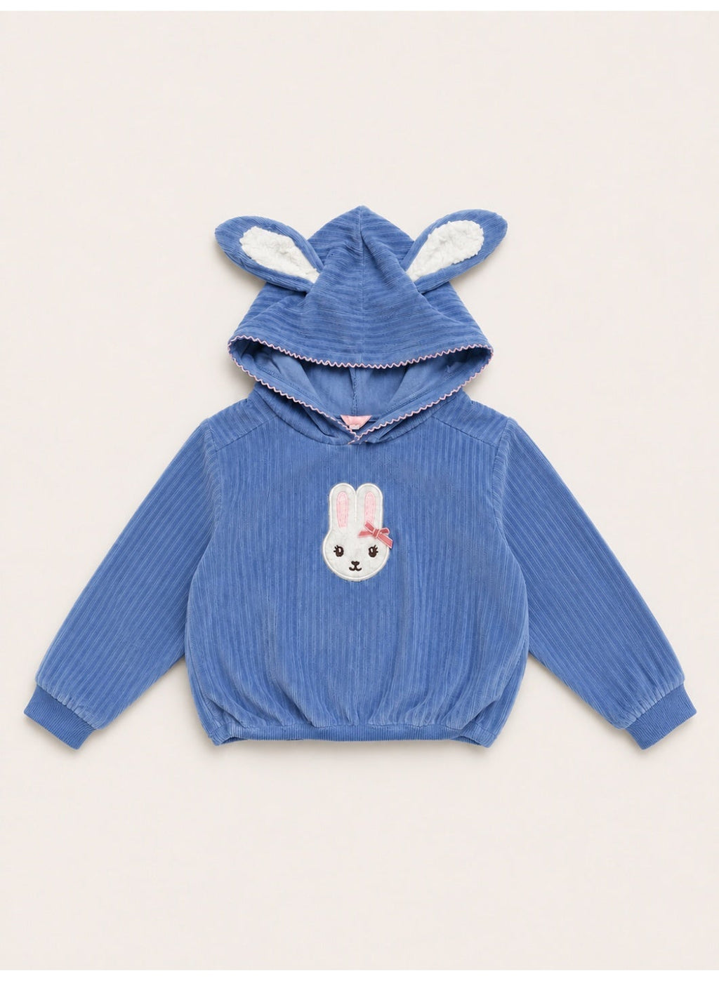 Baby Girls Bunny Hoodie and Pants Set with Ear Detail