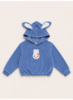 Baby Girls Bunny Hoodie and Pants Set with Ear Detail