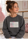 Girls Graphic Pullover with Front & Back Print