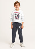 Print Sweatshirt Jogger Set