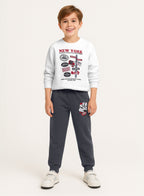 Print Sweatshirt Jogger Set