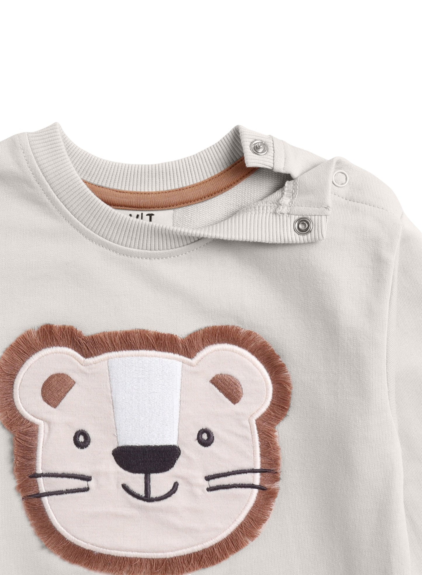Baby Boys’ 2-Piece Set – “Safari Friend” Lion Sweatshirt & Joggers Set