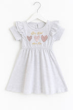 Victor And Jane - All-Over Printed Ruffle Dress (Pack Of 2)