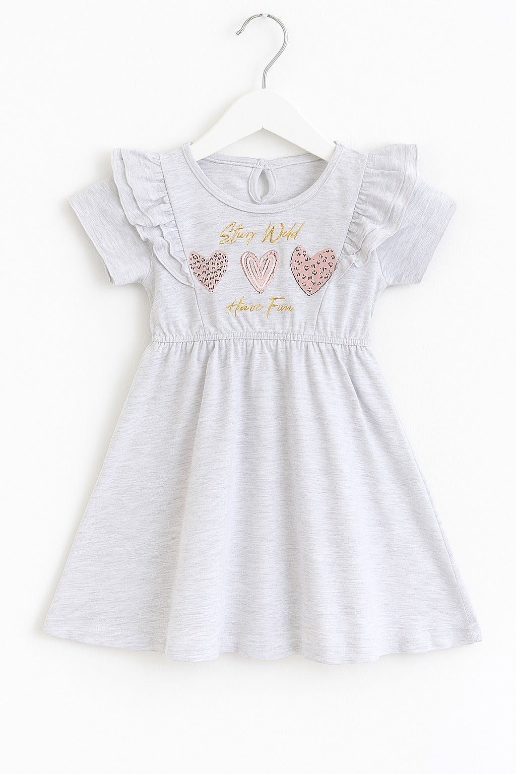 Victor And Jane - All-Over Printed Ruffle Dress (Pack Of 2)