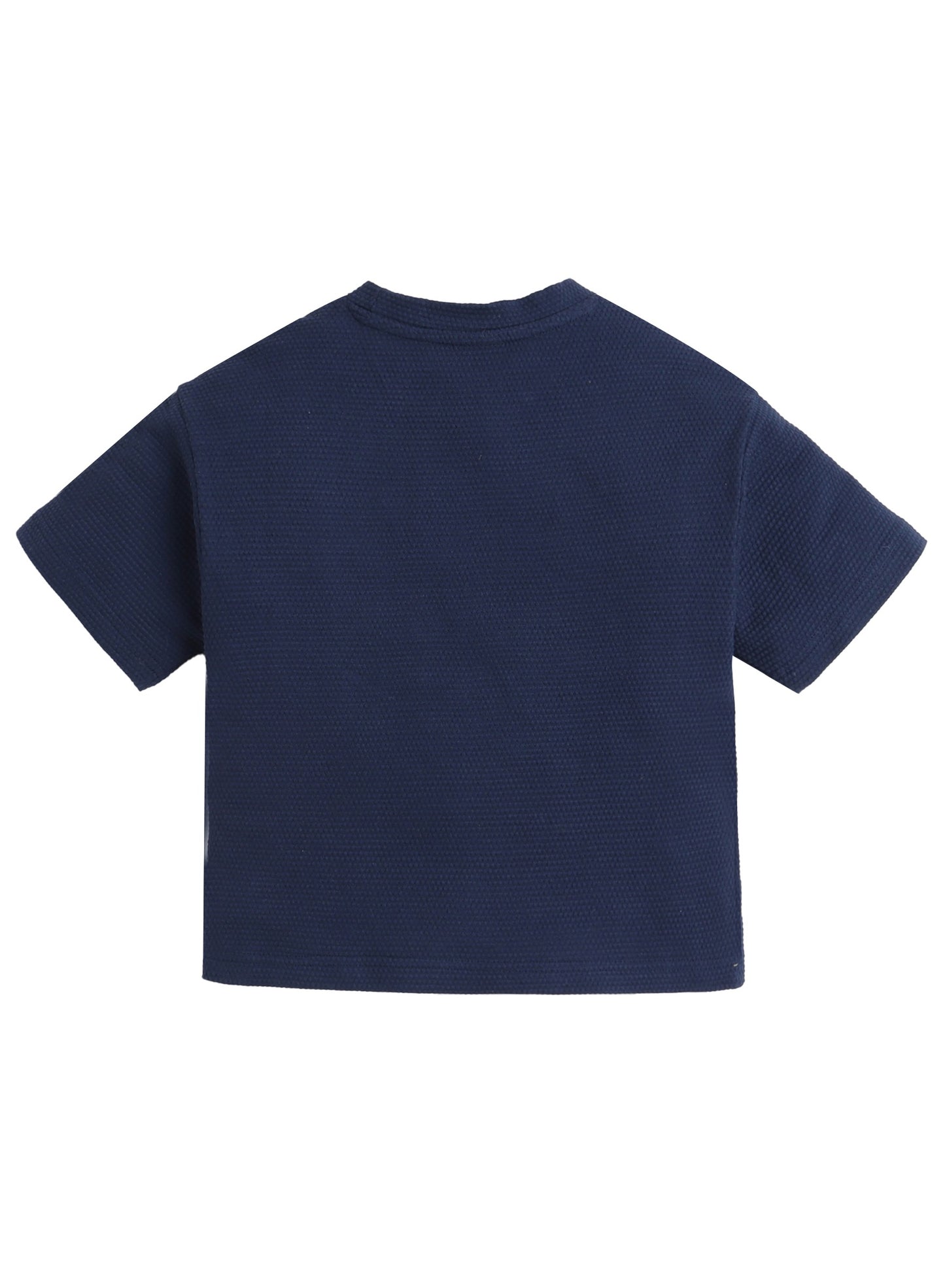 Junior Boys Cotton T-Shirt - Navy Blue