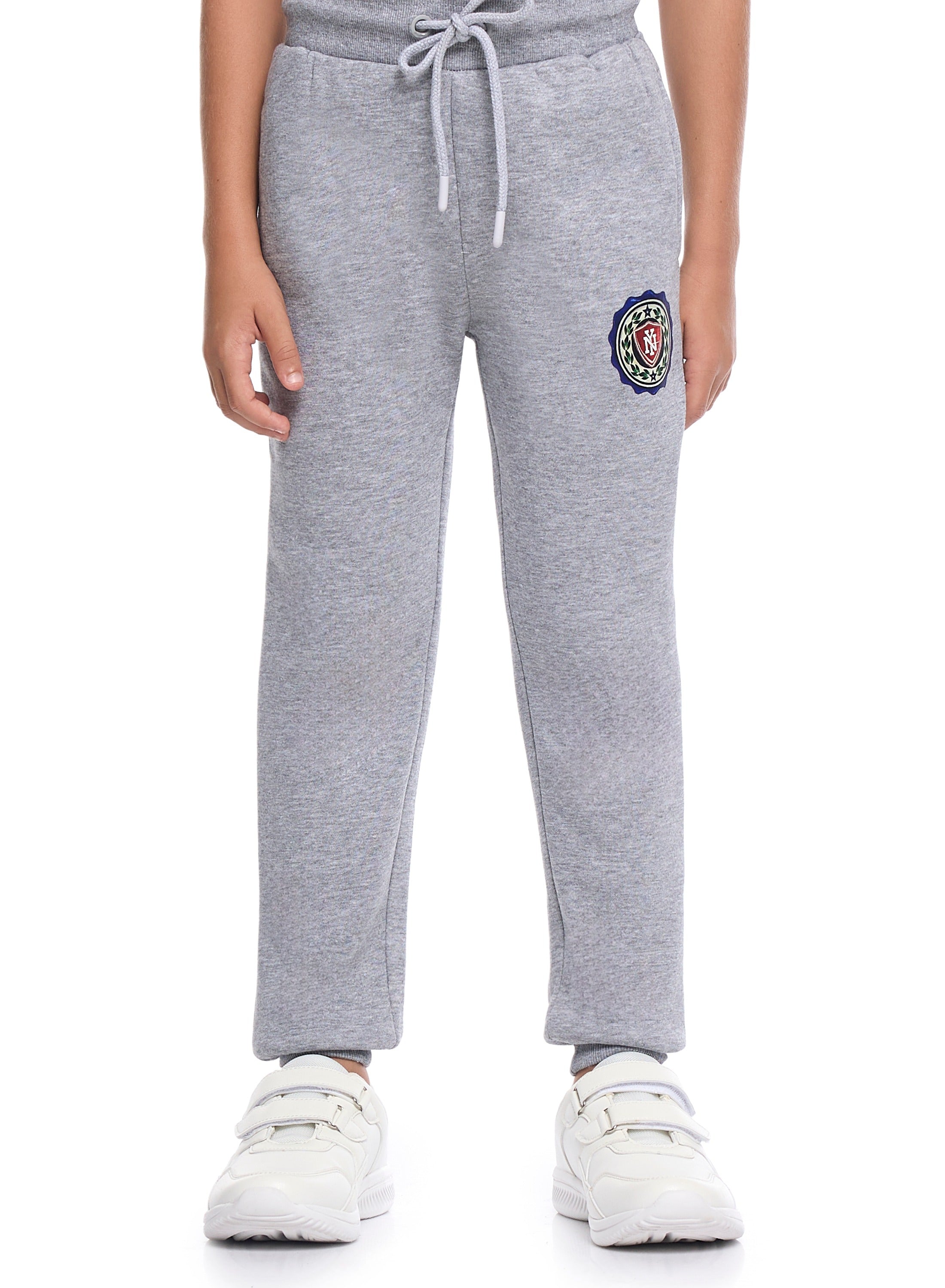 Victor And Jane Brooklyn Edition Full Sleeves Sweatshirt And Joggers Co-Ords Set - Grey