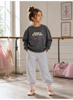 Girls Graphic Pullover with Front & Back Print