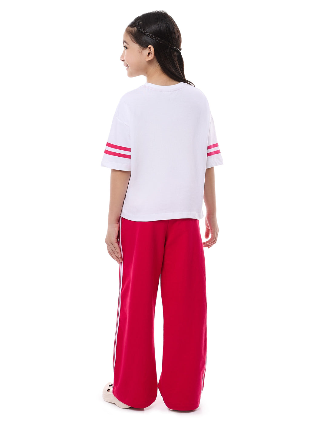 Girls 2Pc Set - Embellished Top With Matching Straight Pants