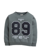 Boys’ Olive Green Œ89 Baseball Club” Sweatshirt