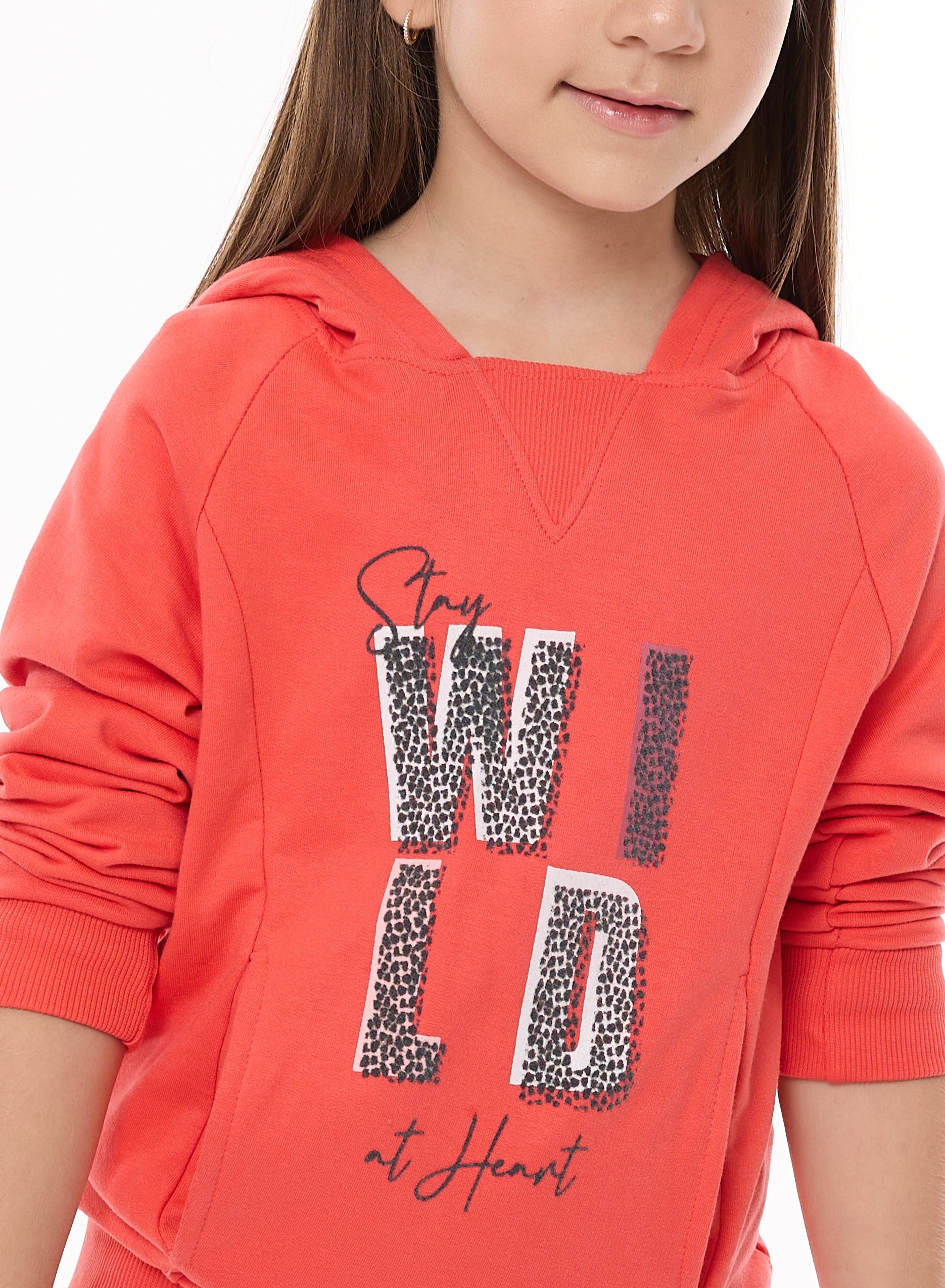 Embroidered "Wild" Hoodie With Matching Joggers