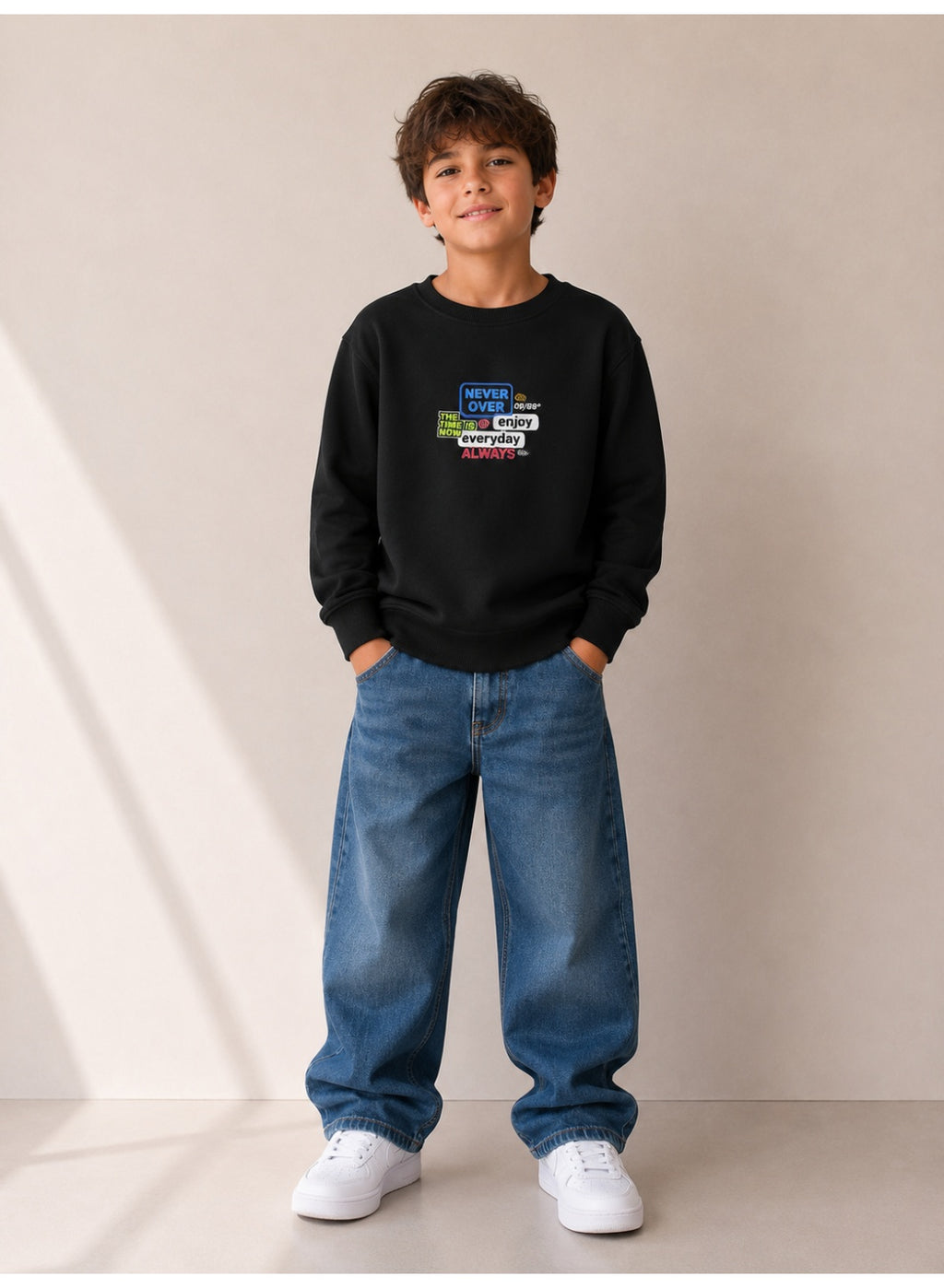 Boys’ Front and Back Graphic Sweatshirt