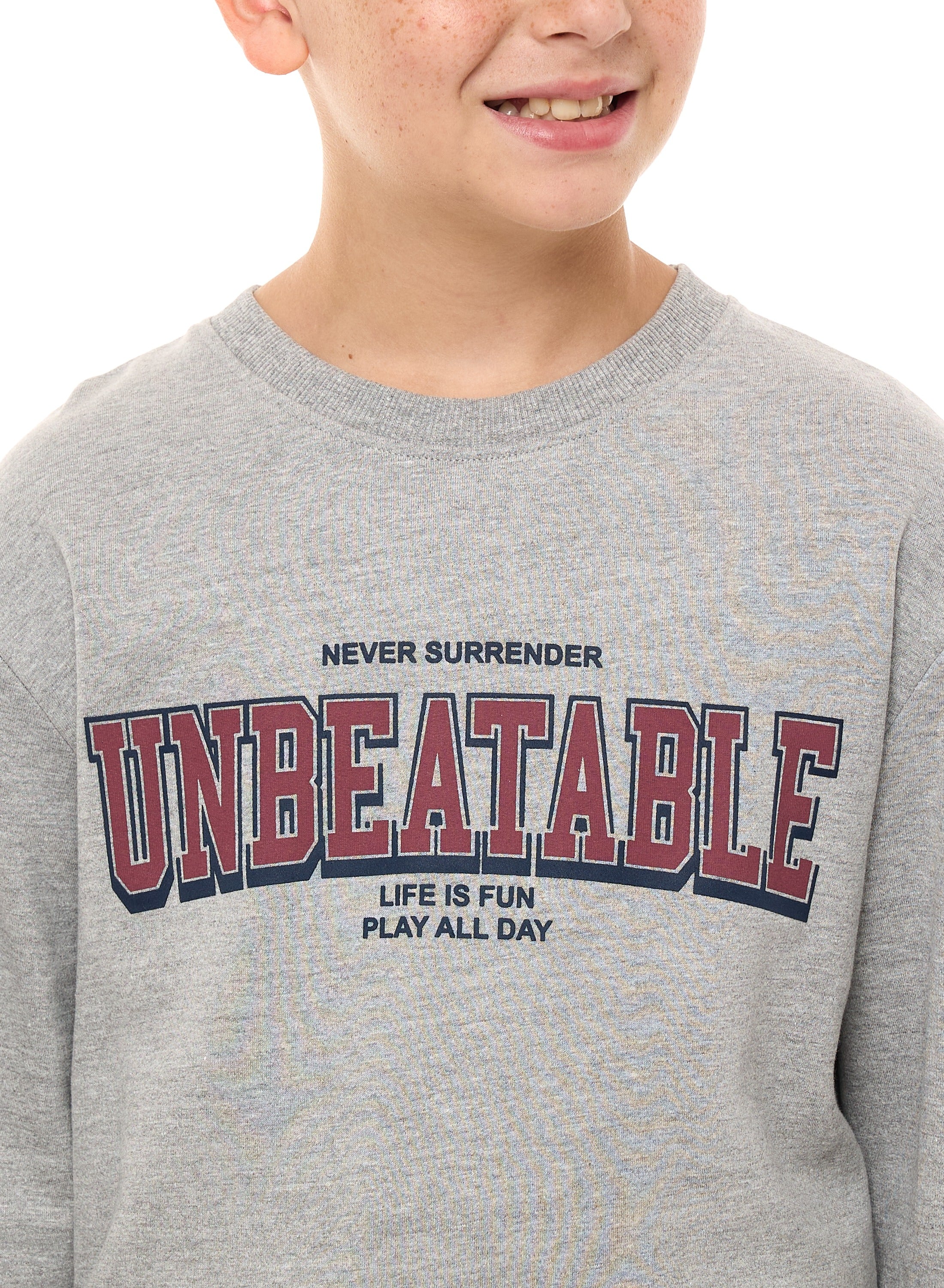 Boys' Sweatshirt  (8-14Yrs) Grey