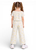 Girls Floral Pants Top Set