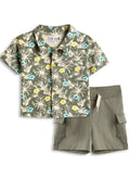 Dirkje Boys Set - Aop T-Shirt & Cargo Shorts