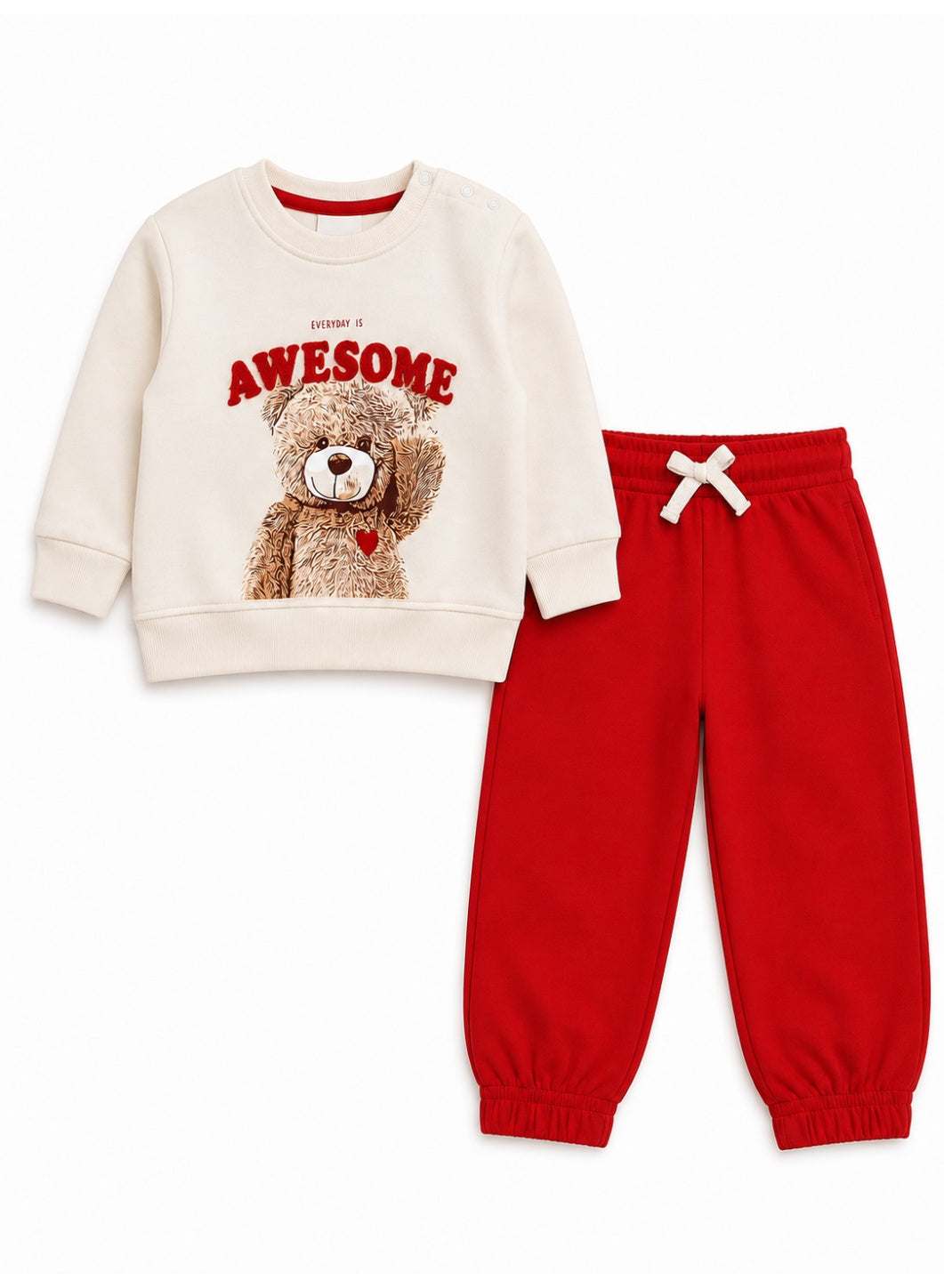 Girls 2-Piece Graphic Sweatshirt & Jogger Pants Set