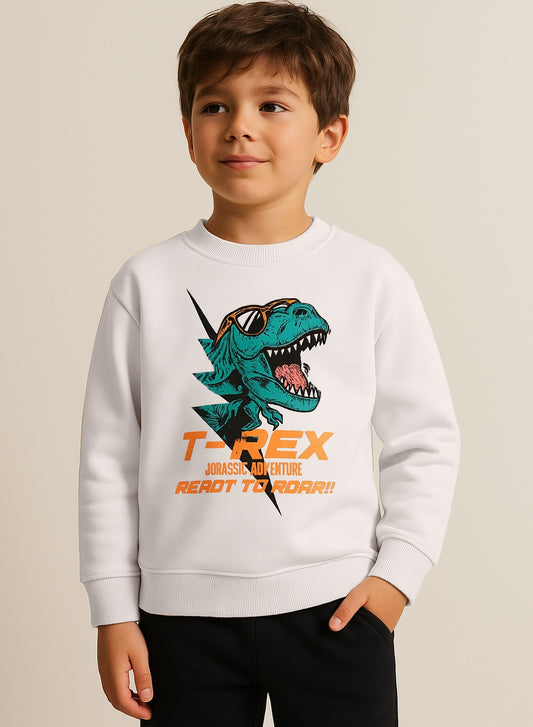 Boys' Off-White "T-REX Adventure" Graphic Sweatshirt