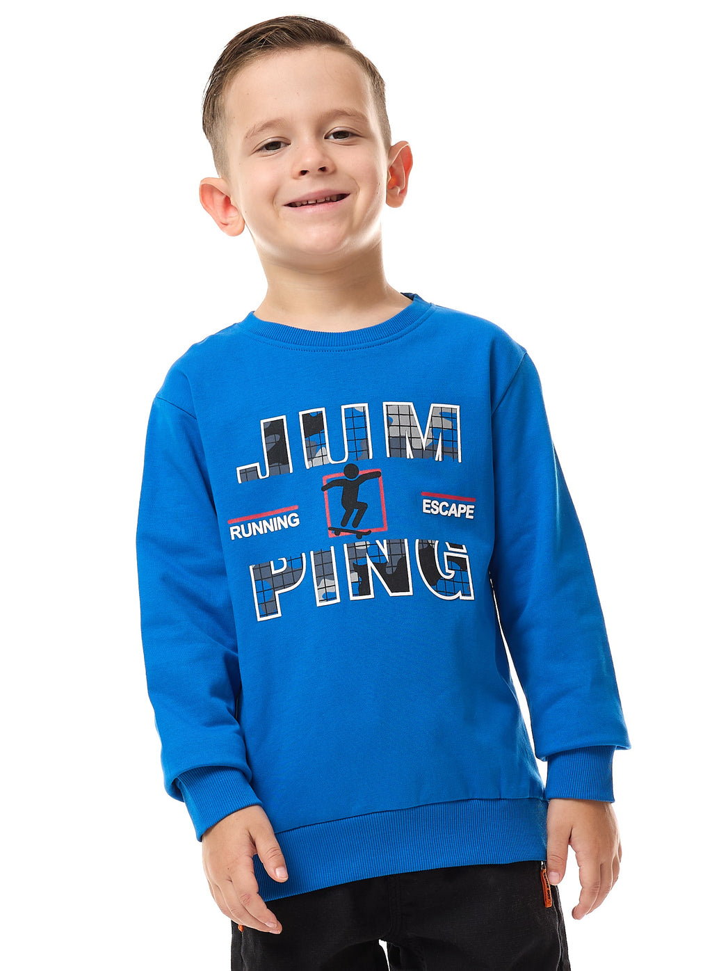 Boys "Jumping" Graphic Sweatshirt