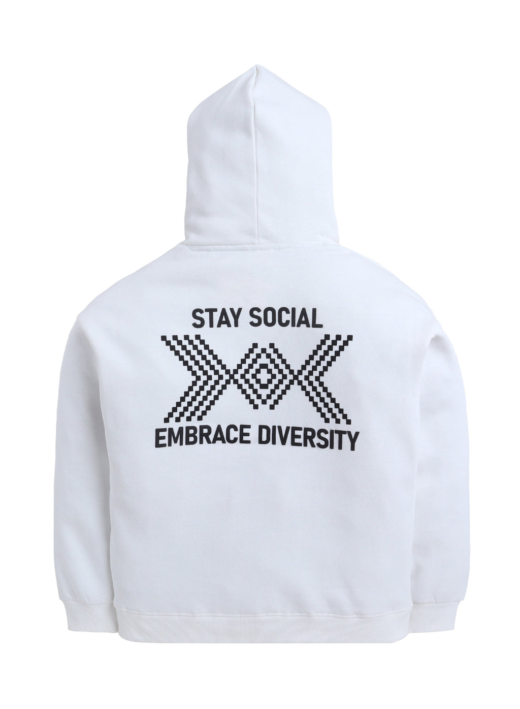 Boys' Off-White Œstay Social Embrace Diversity” Graphic Hoodie