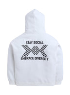 Boys' Off-White Œstay Social Embrace Diversity” Graphic Hoodie
