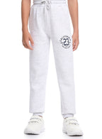 Victor And Jane Cotton California 23 Graphic Full Sleeves Sweatshirt & Joggers Co-Ord Set - Grey Melange