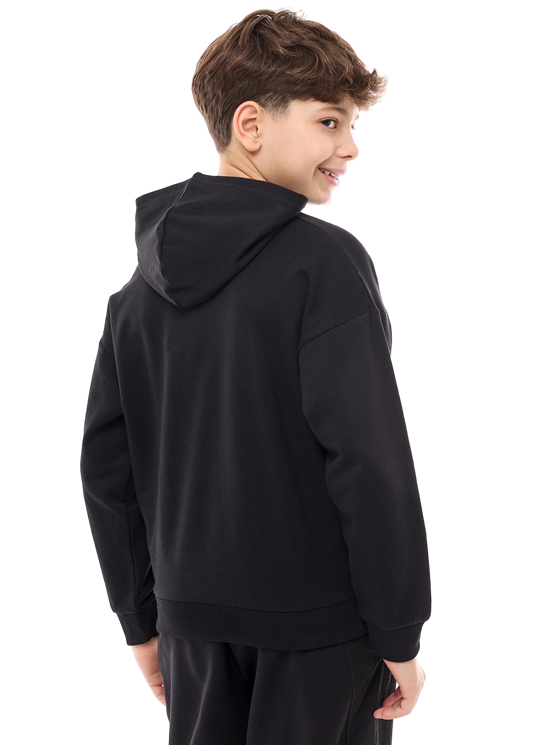 Boys' Hoodie - Graphic Print On Chest