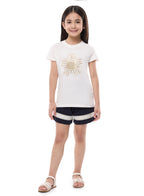 Girls T Shirt Shorts Set