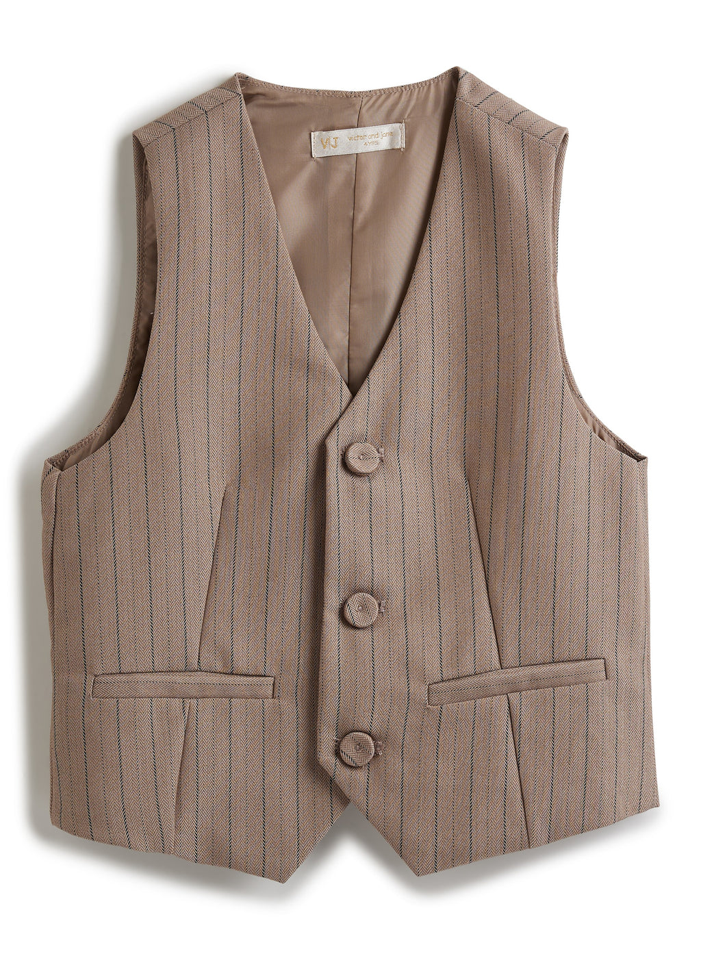 Striped Waistcoat Shirt Pants Set