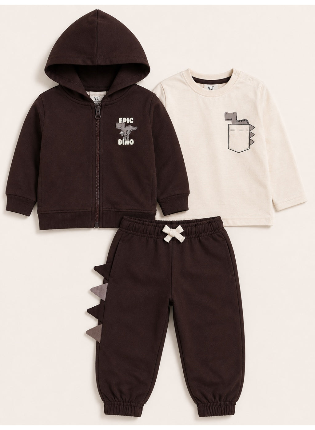 Boys 3-Piece Set – Hoodie, Top & Jogger Pants