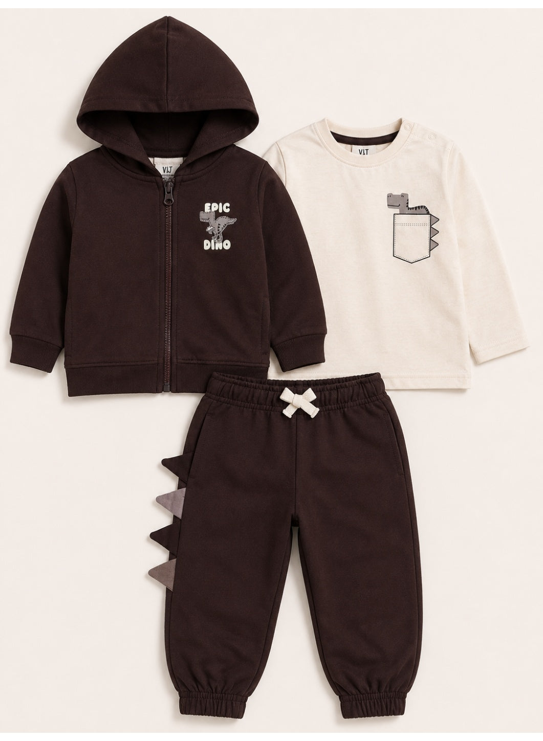 Boys 3-Piece Set – Hoodie, Top & Jogger Pants