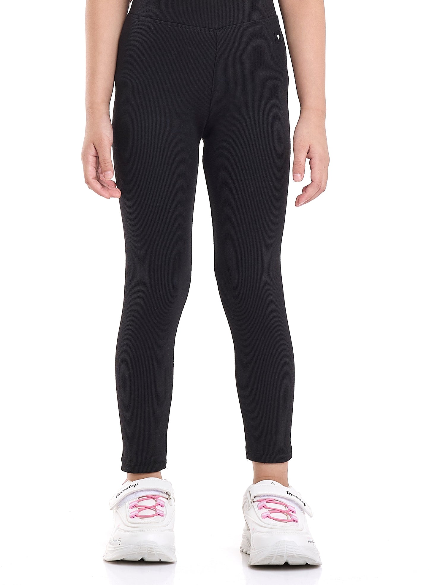 Girls Style Icon Fleece Tracksuit – Cream & Black Pinstripe 2-Piece Set