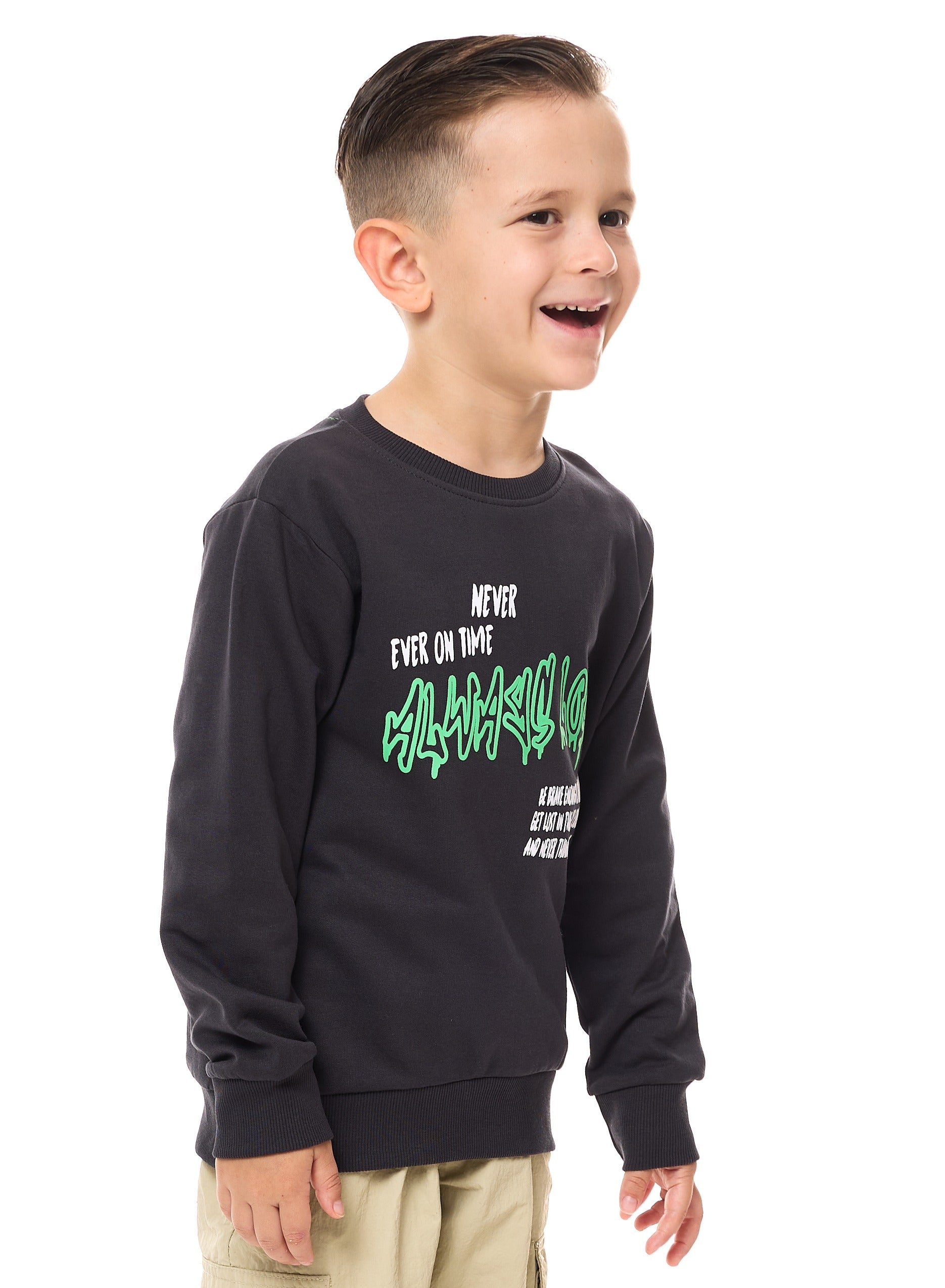 Boys' Sweatshirt  (2 - 8Yrs) Black