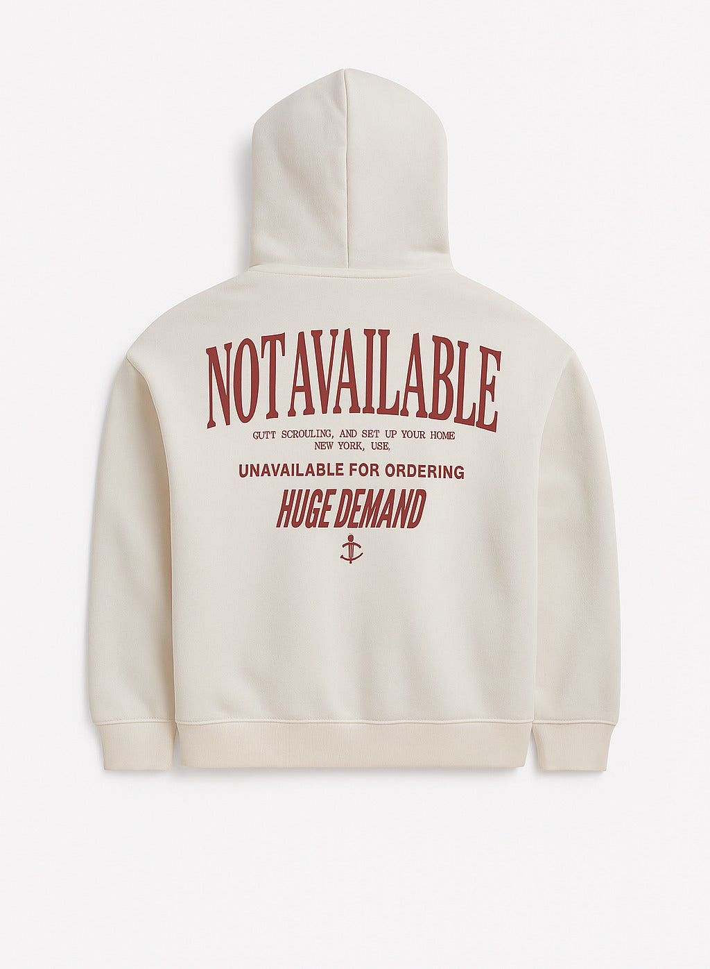 Boys' Off-White "Not Available" Graphic Hooded Sweatshirt