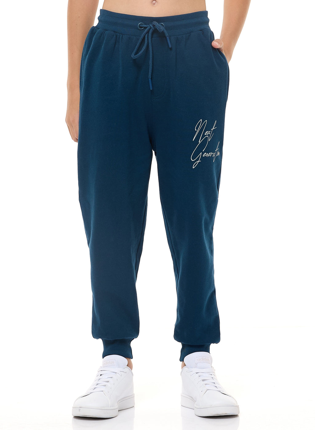Boys' 2-Piece Hoodie And Jogger Set (8-14 Yrs) Grey Mil-Navy