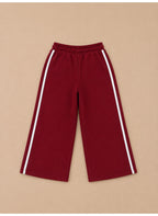 Girls Graphic V-Neck Sweatshirt and Wide Leg Pants Set