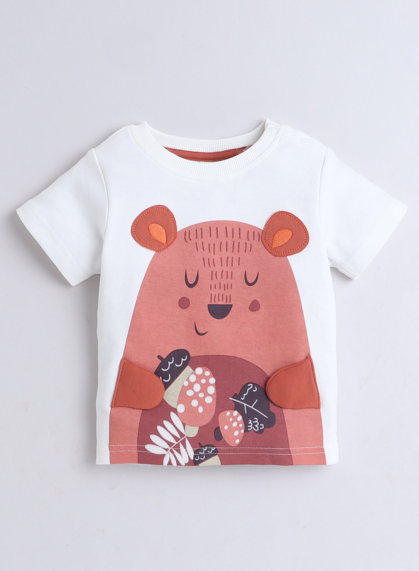 Victor and  Jane Boys' 2pcs Casual Summer Cute Panda Print Round Neck T-Shirt and Shorts Set