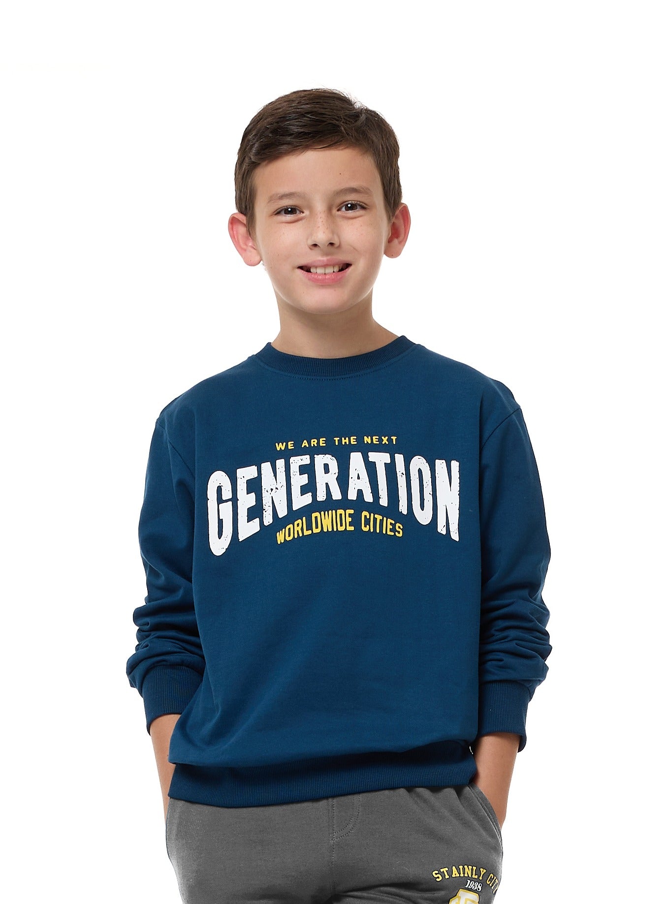 Boys' Sweatshirt  (8-14Yrs) Navy