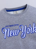 Boys' Grey Œnew York” Printed Sweatshirt