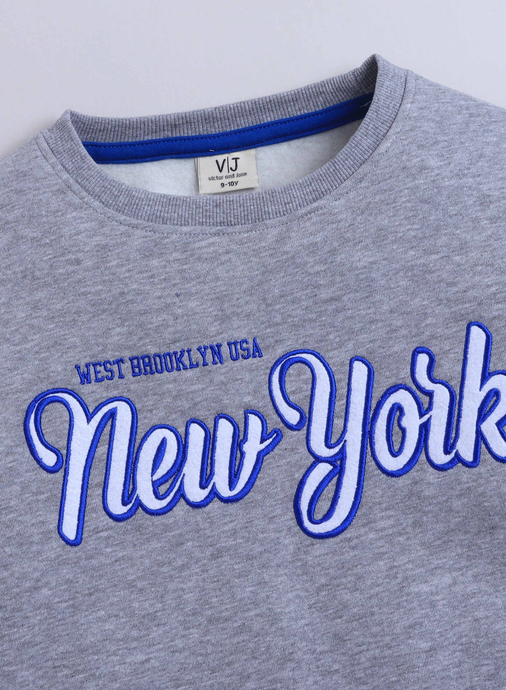 Boys' Grey Œnew York” Printed Sweatshirt