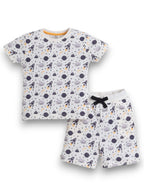Victor And Jane - All-Over Printed T-Shirt And Shorts Pyjama Set