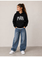 "Paris" Graphic  Sweatshirt Hoodie Top