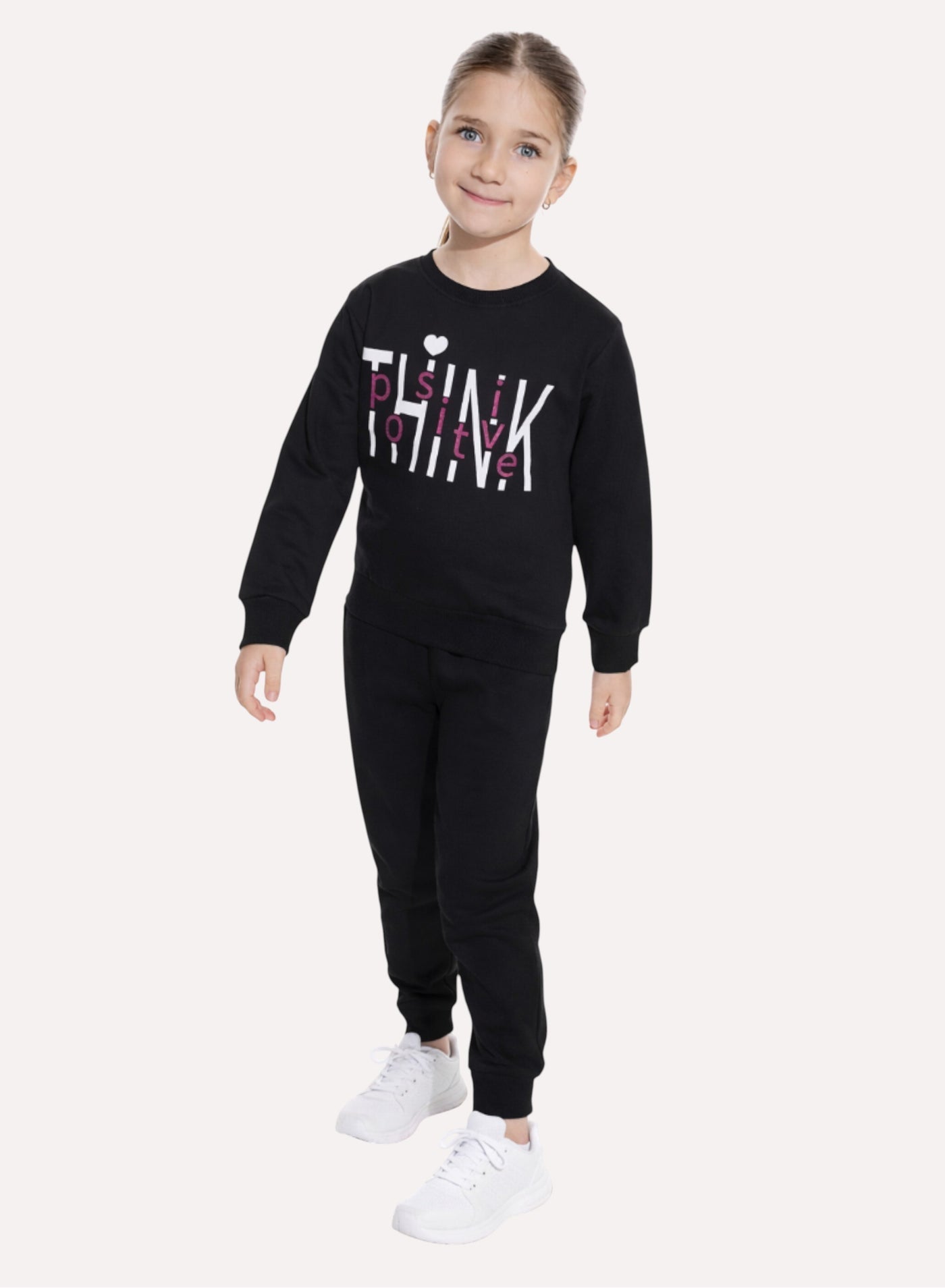 Girls Glitter Printed Sweatshirt