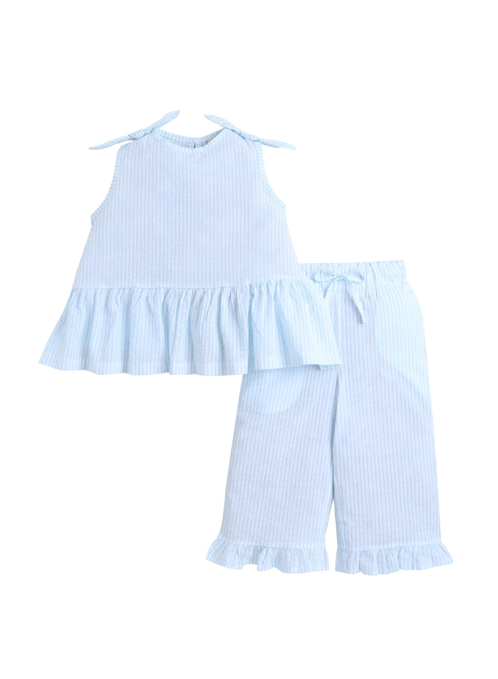Girls Striped Pants Top Set